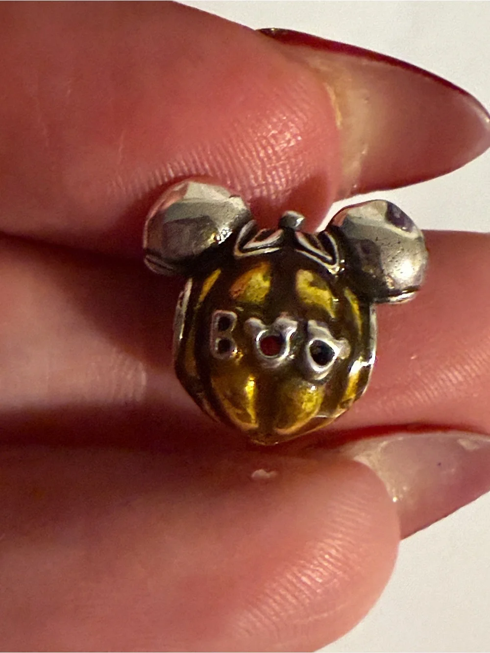 Pandora Pumpkin Head Mickey Charm
